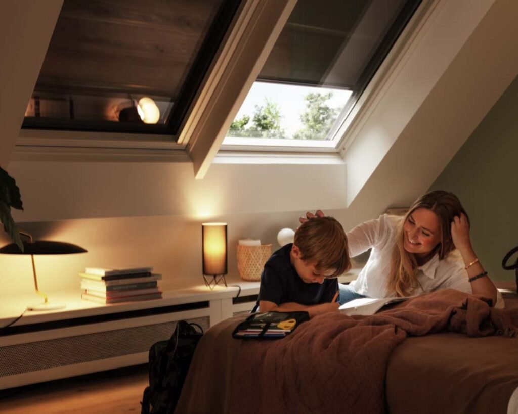 image d'un velux à volet roulant installé par l'équipe AFM