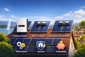 Dans le canton de Vaud, faut-il opter pour un onduleur central, des micro-onduleurs ou des optimiseurs ? Analyse détaillée d’un cas réel et conseils pour optimiser votre installation solaire.